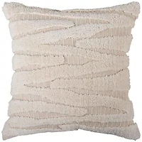 Cream Tufted 20x20 Pillow