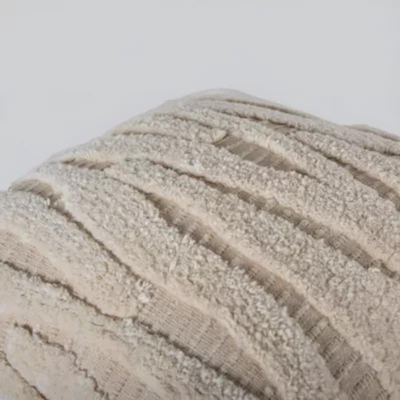 Cream Tufted 20x20 Pillow