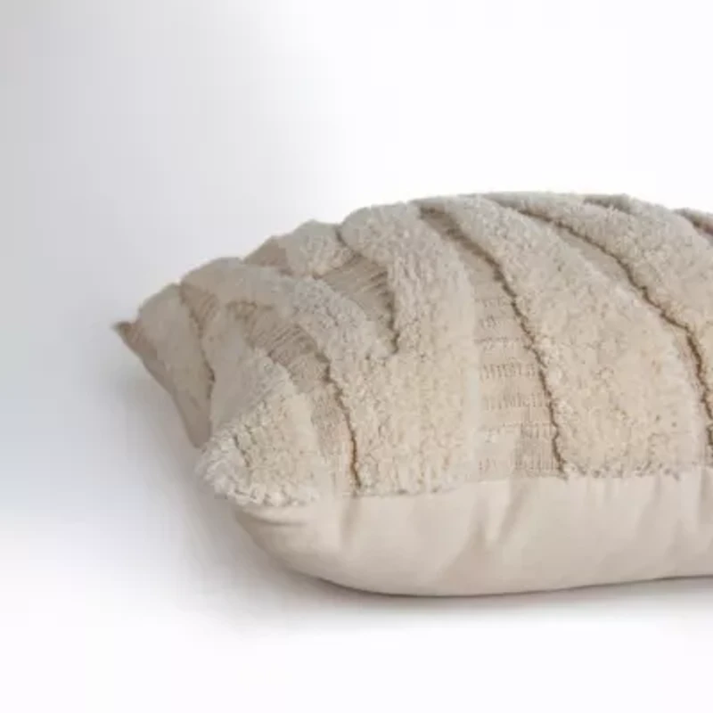 Cream Tufted 20x20 Pillow