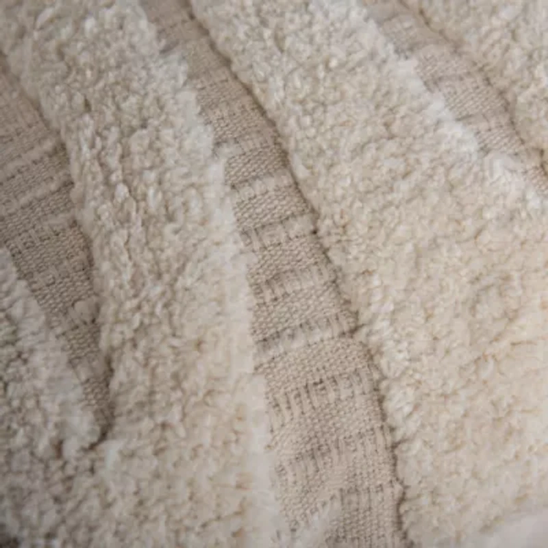 Cream Tufted 20x20 Pillow