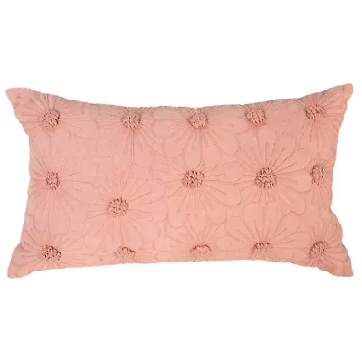 Navy Floral 14x26 Pillow