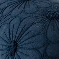 Navy Floral 14x26 Pillow