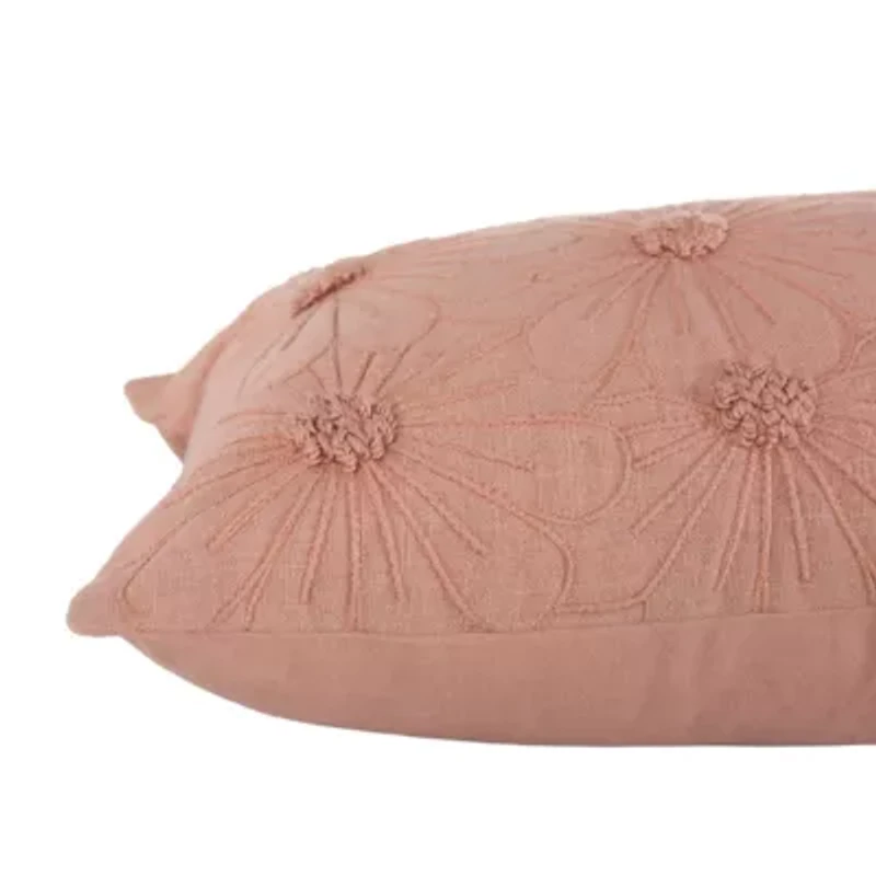 Navy Floral 14x26 Pillow