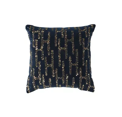 White/Gold Abstract 18x18 Pillow