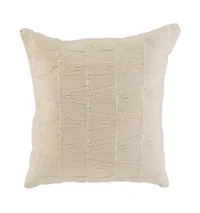 Beige Monochromatic 20x20 Pillow