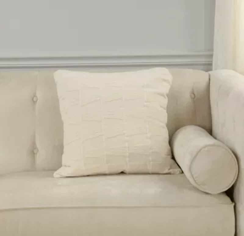 Beige Monochromatic 20x20 Pillow