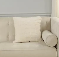 Beige Monochromatic 20x20 Pillow