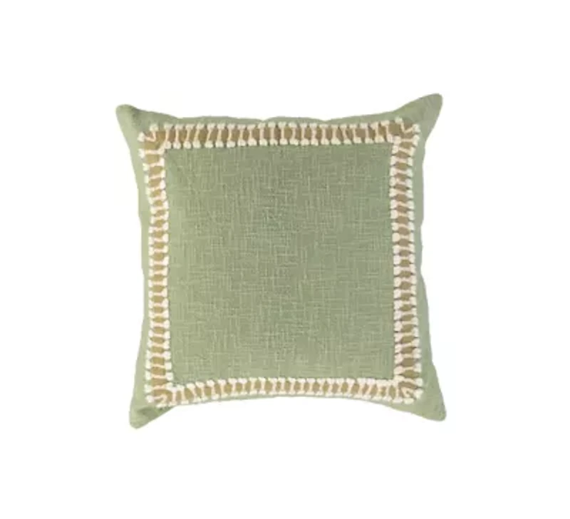 Green Framed 20x20 Pillow