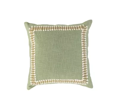 Green Framed 20x20 Pillow