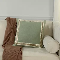 Green Framed 20x20 Pillow