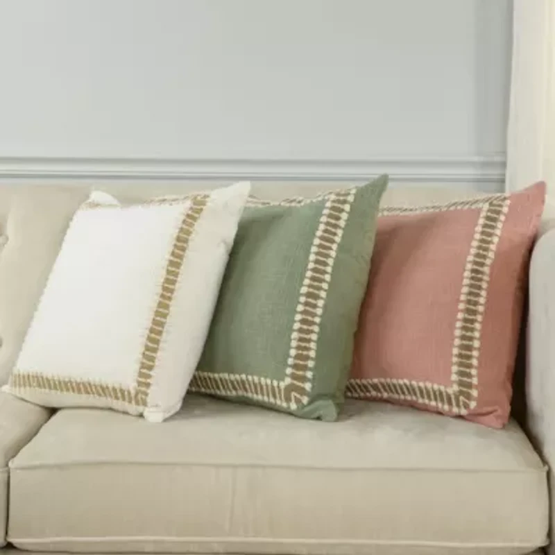Green Framed 20x20 Pillow