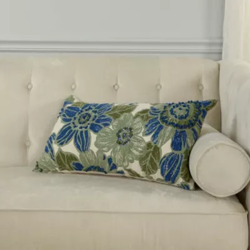 Green Botanical 14x26 Pillow