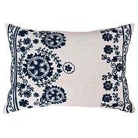 Green Embroidery 14x20 Pillow