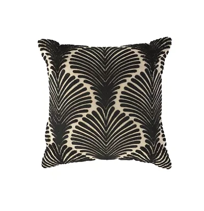 Black Abstract 20x20 Pillow