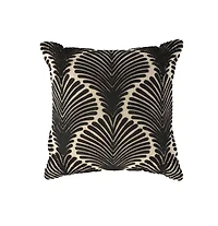 Black Abstract 20x20 Pillow