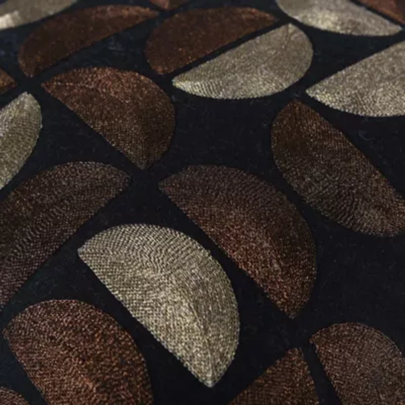 Black Multi Geometric 20x20 Pillow