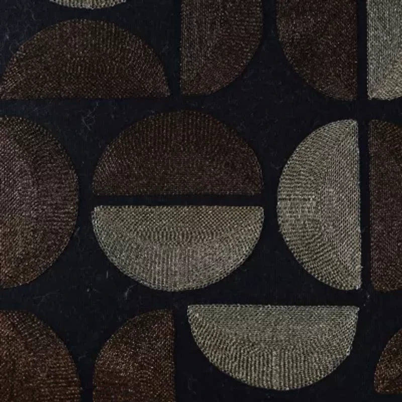 Black Multi Geometric 20x20 Pillow