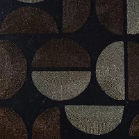 Black Multi Geometric 20x20 Pillow