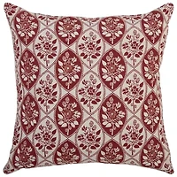 Brown Botanical Print 20x20 Pillow