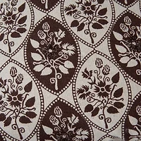 Brown Botanical Print 20x20 Pillow