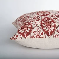 Brown Botanical Print 20x20 Pillow