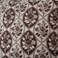 Brown Botanical Print 20x20 Pillow