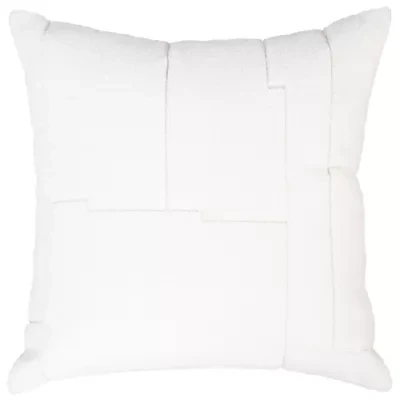 White Geometric 20x20 Pillow