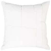 White Geometric 20x20 Pillow