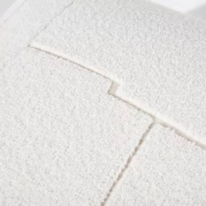 White Geometric 20x20 Pillow