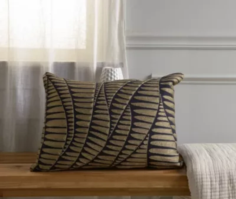Gold Art Deco 14x20 Pillow