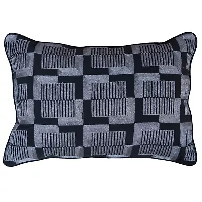 Silver Art Deco 14x20 Pillow