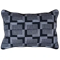 Silver Art Deco 14x20 Pillow