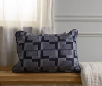 Silver Art Deco 14x20 Pillow