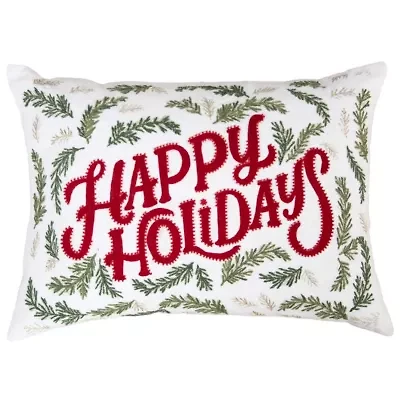 Holiday Wishes 14X20 Poly Filled Pillow
