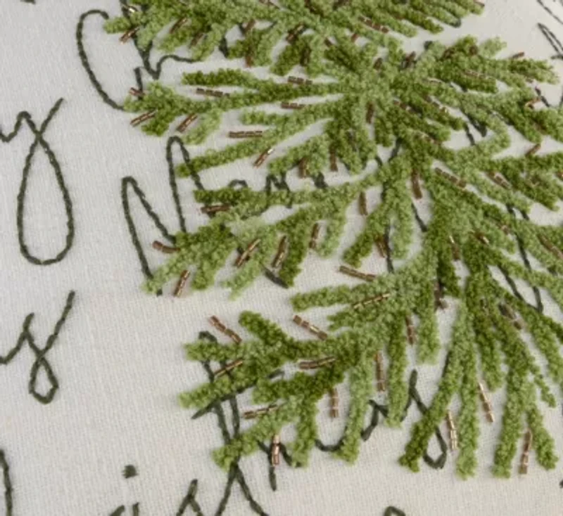 Christmas Wishes 18X18 Poly Filled Pillow