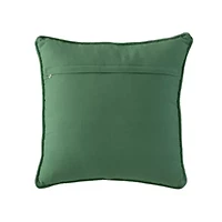 Green Floral Tree Motif 18X18 Poly Filled Holiday Pillow