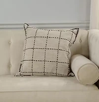 Khaki Stitched 20x20 Pillow