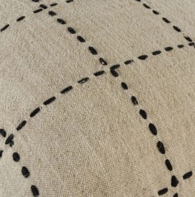 Khaki Stitched 20x20 Pillow
