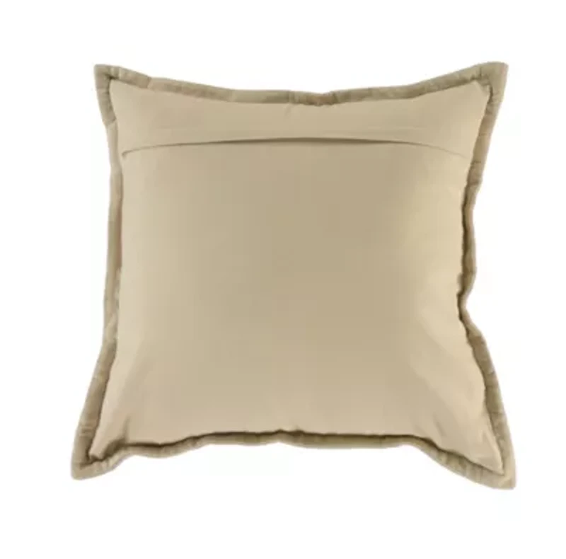 Khaki Stitched 20x20 Pillow