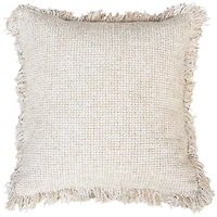 Ivory Fringe 20x20 Pillow