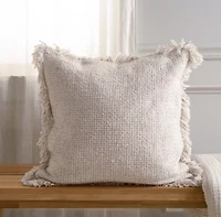 Ivory Fringe 20x20 Pillow
