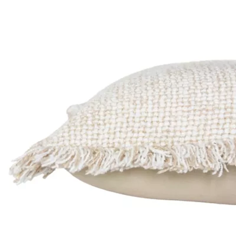 Ivory Fringe 20x20 Pillow