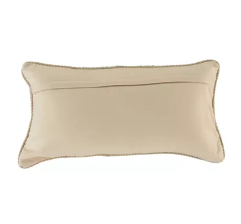 Cream Block Print 14x26 Pillow