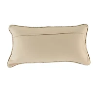Cream Block Print 14x26 Pillow
