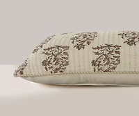 Cream Block Print 14x26 Pillow