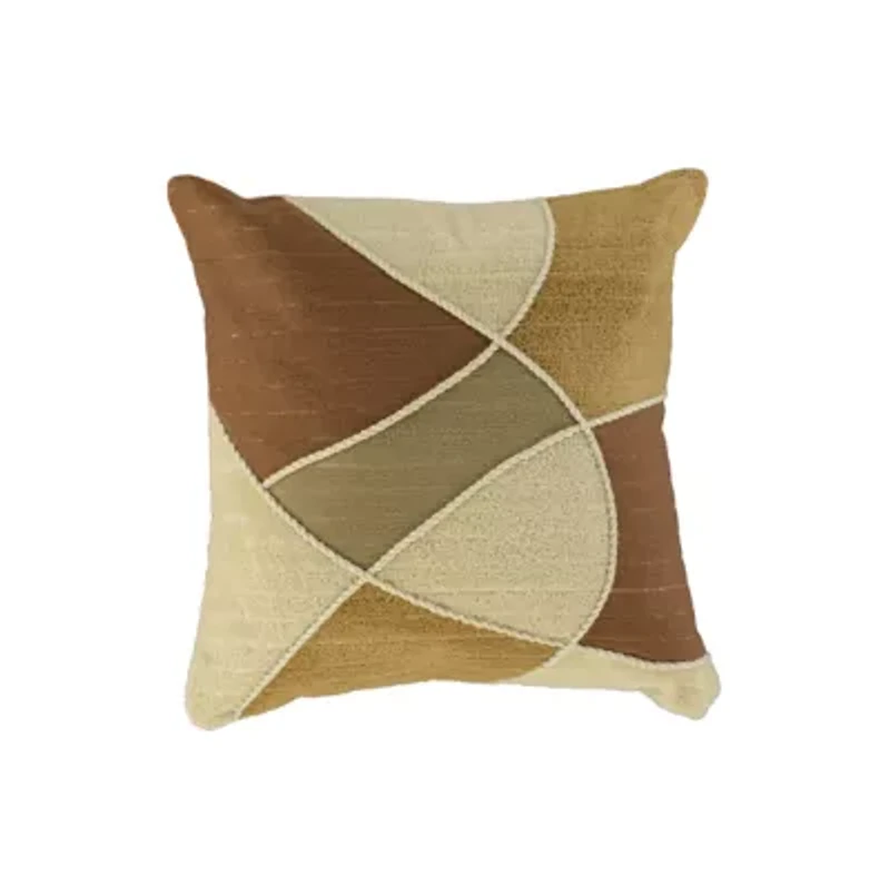 Brown Abstract 18x18 Pillow