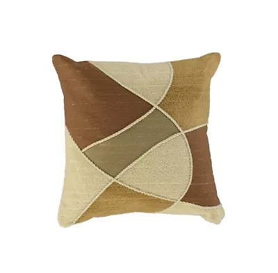 Brown Abstract 18x18 Pillow
