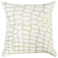 Gold Stone Pattern 22x22 Pillow
