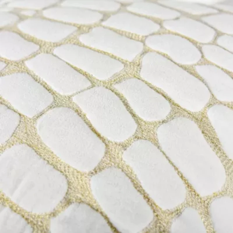 Gold Stone Pattern 22x22 Pillow