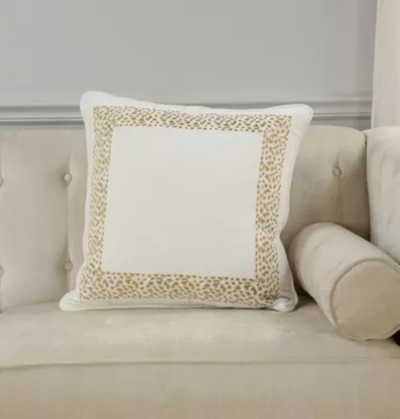 Gold Framed 22x22 Pillow